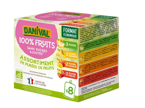 Solution pratique:Poki panaché en gourde Danival bio 8x - 90 g