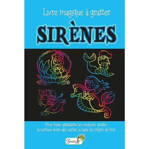 Pour mieux profiter du jardin:Sirènes – livre magique à gratter aux éditions Grenouille