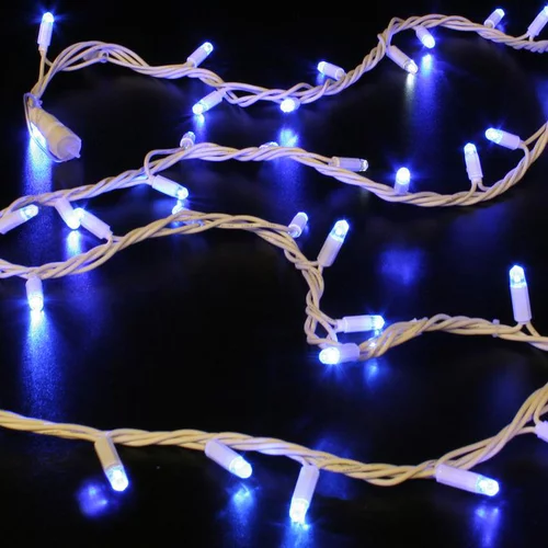 Solution nature:Guirlande lumineuse LED à lumière animée bleu sur secteur - 6 m