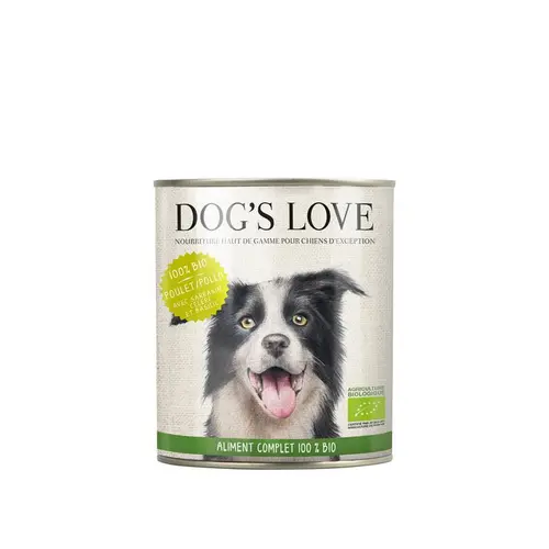 Jardin & idées：Boîte bio au poulet pour chien, 200 g