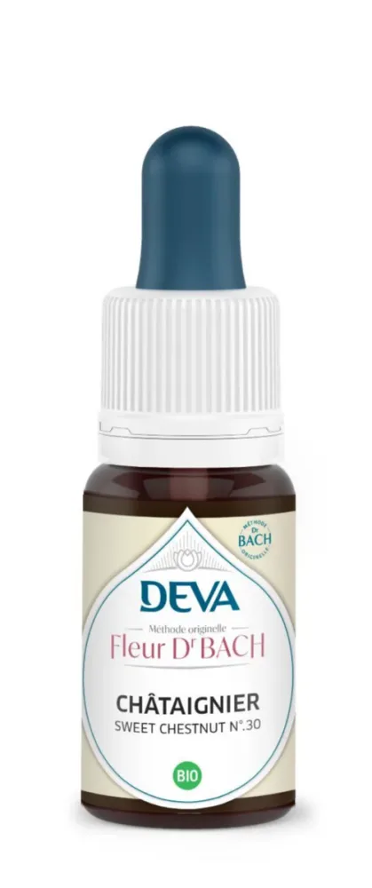 Solution maison:Complément alimentaire fleur de Bach châtaignier bio Deva - 15 ml