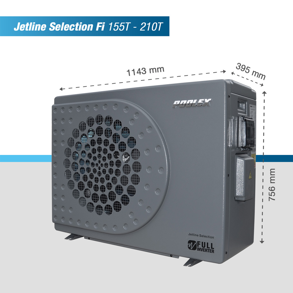 Pompe à chaleur Poolex Jetline FI Full Inverter WiFi - Performances optimisées, confort assuré