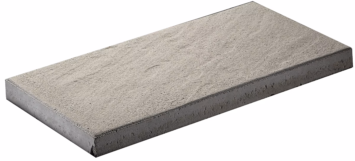 Dalle grenaillée gris argent 30 × 60 × 4 cm