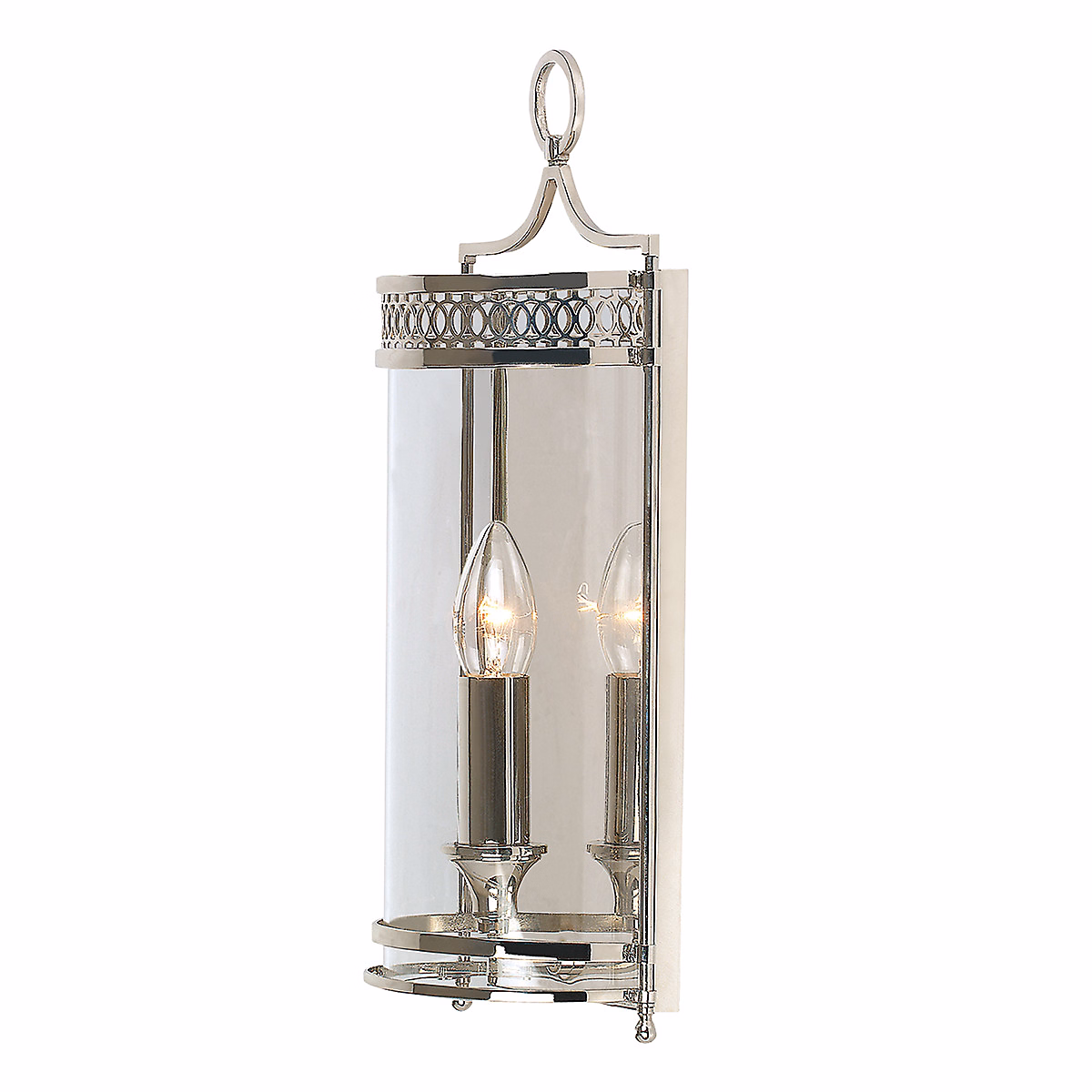 Elstead Guildhall – Applique murale à 1 ampoule pour intérieur, nickel poli, E14
