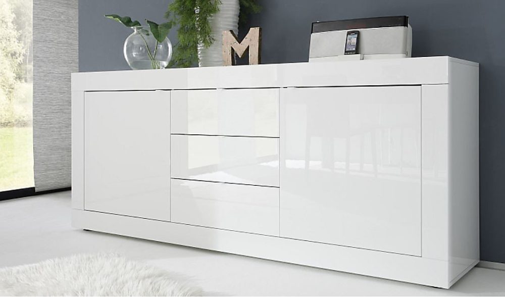 Meuble – Buffet BASIC 210cm couleur blanc