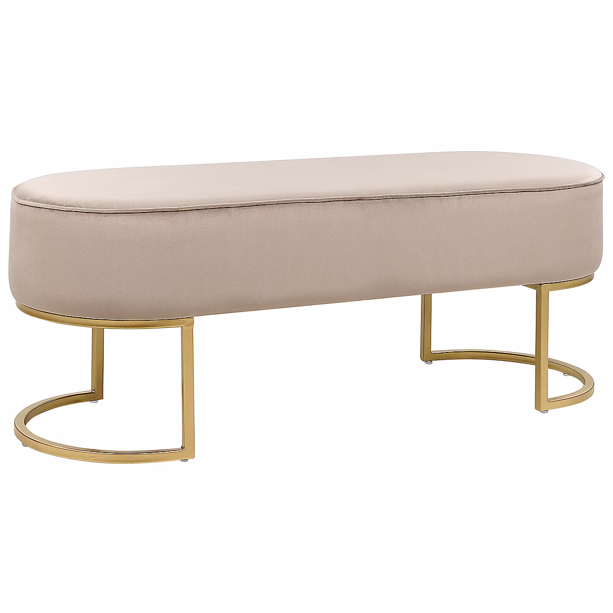 Banc et banc de table – Bout de lit sur pieds dorés MILRY
