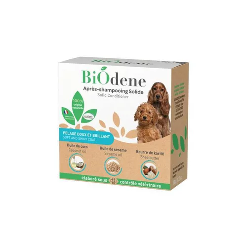 Qualité jardin:Après-shampooing solide pour chien Biodène - 100 g