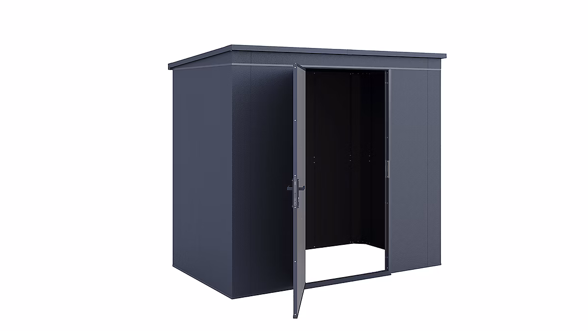 Abri de jardin en acier Gary Weka surface extérieure totale 3 – 57m²