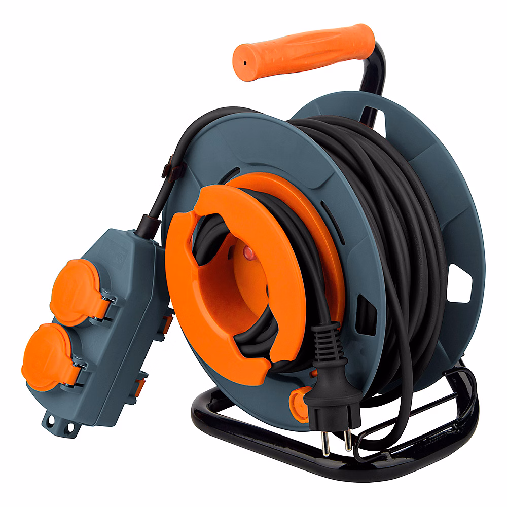 Enrouleur 4 prises déportées 30m – 2P+T 16A, Zenitech