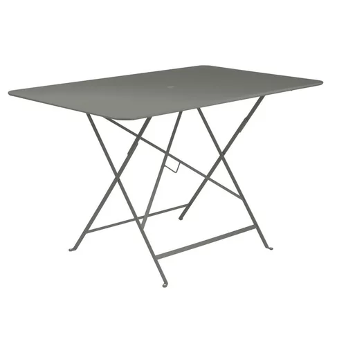Équipement jardin:Table pliante rectangulaire en acier coloris romarin Bistro Fermob - 117 x 77 x 74 cm