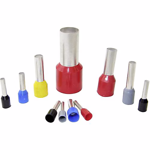Embout de câble simple extrémité 35 mm² – manche 18 mm, isolation PP, rouge, CE 350018D