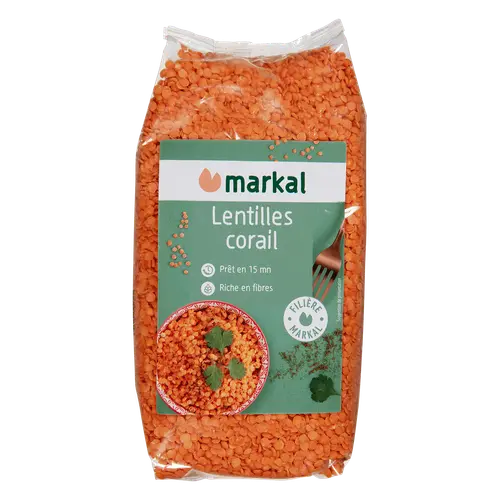 Pour créer votre espace extérieur：Lentilles corail bio Markal - 500 g