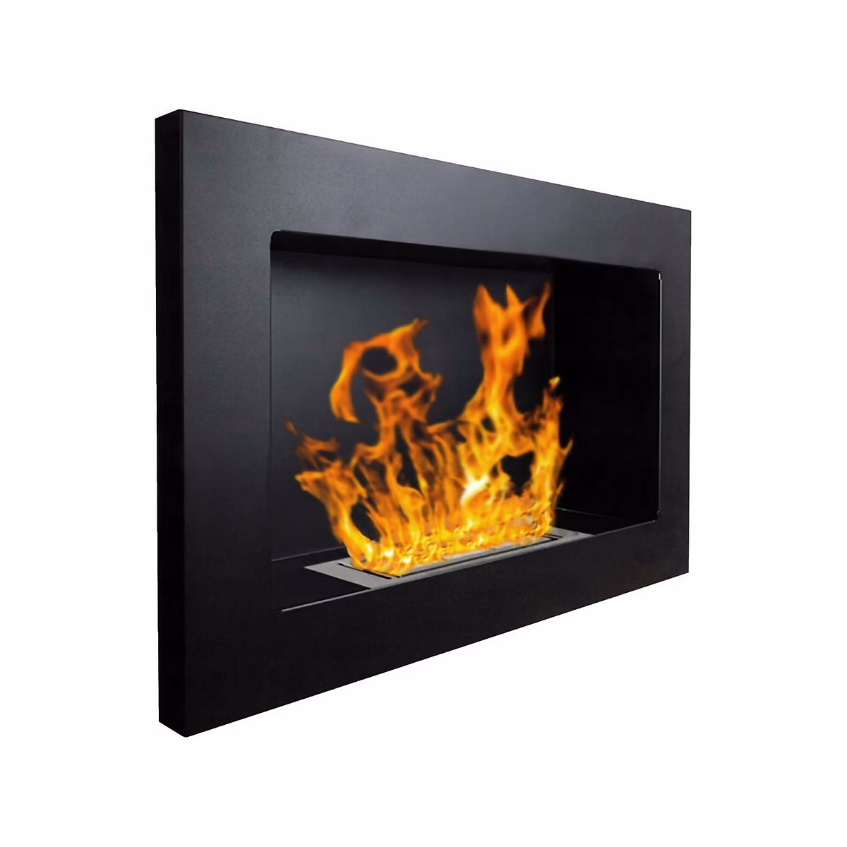 Cheminée à bioéthanol Airuno – Capacité 0, 35 L 65x12x40h cm Noir