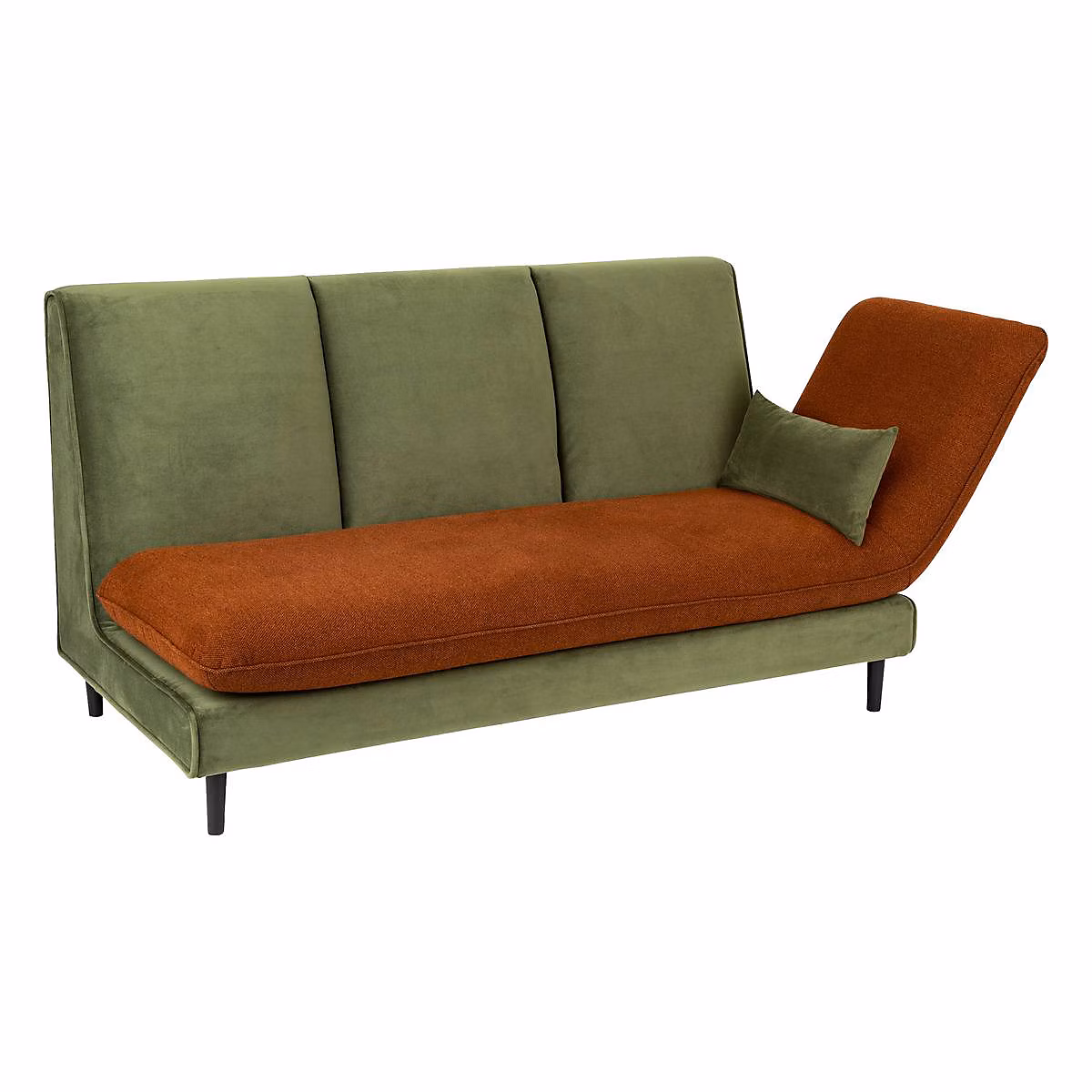 Canapé designer 3 places (196 × 90 × 90 cm – Vert)