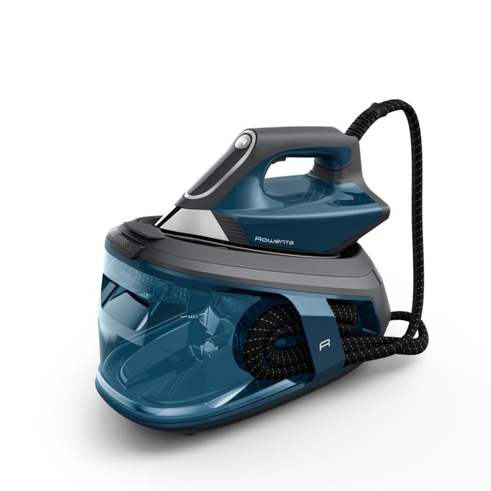 ROWENTA Rowenta vr9043f0 centrale vapeur 2800 w 1,8 l semelle en acier inoxydable noir, bleu