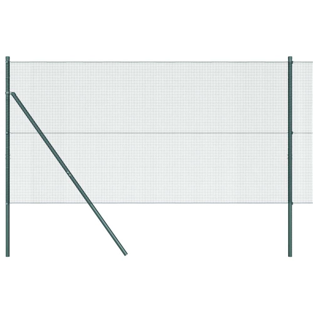 vidaXL Clôture en fils soudés pour fixation au sol 100 x 1 m Vert