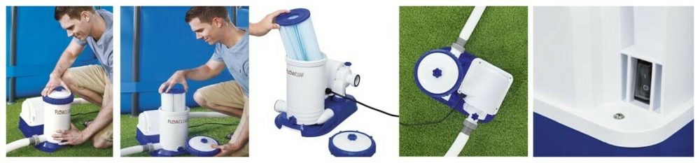 Filtre à cartouche Bestway Flowclear débit 9,463 m³/h