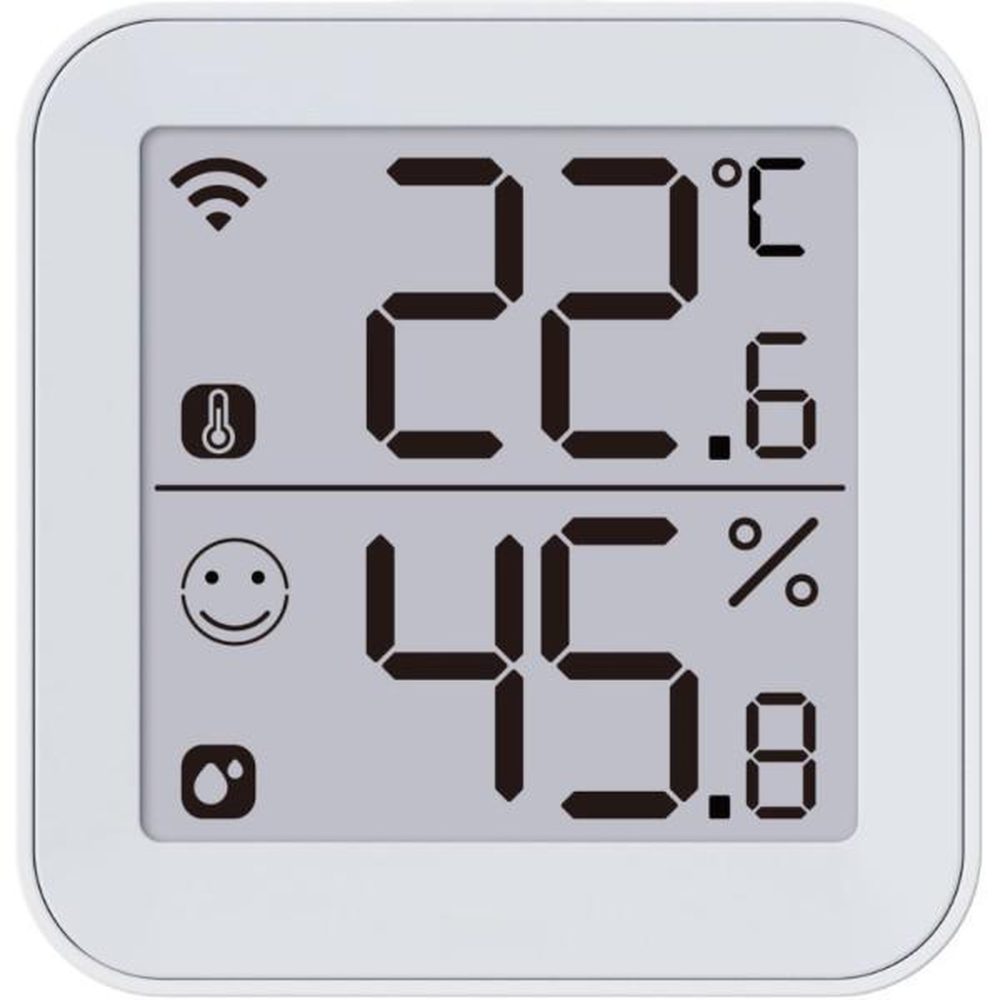 KONYKS Thermometre et hygrometre - konyks - termo 2 - intérieur - détecteur de température + humidité - wifi - grand écran - blanc