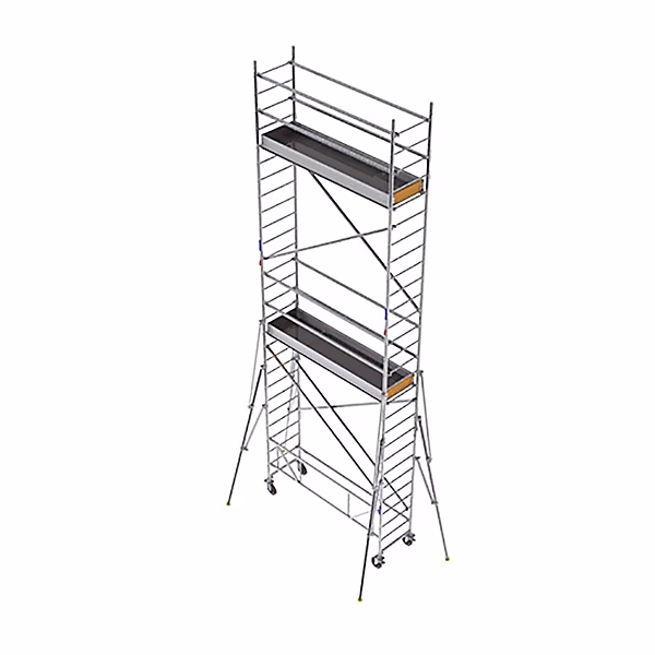 Echafaudage roulant alu – Hauteur de travail max 6.30m, ECS430T
