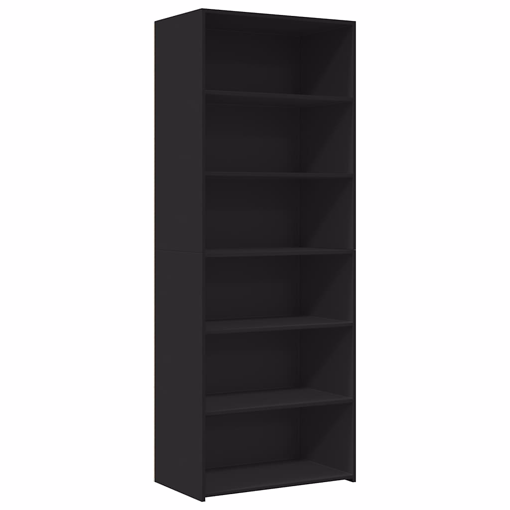 Buffet haut noir 70 × 41 × 185 cm bois d'ingénierie vidaXL