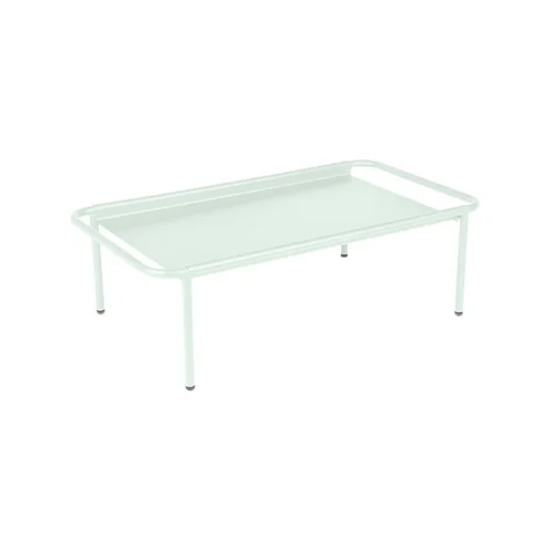 Essentiel maison：Table basse Coolside coloris menthe glaciale en acier Fermob - 115 x 63 cm