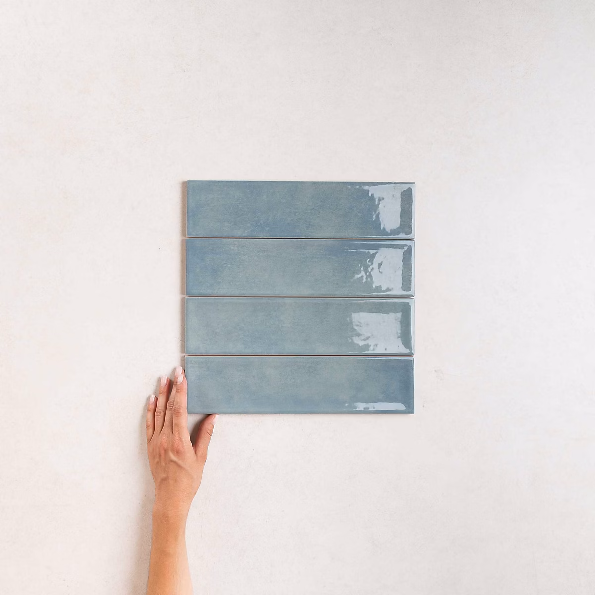 Carrelage Effet Zellige Bleu NARA Mar Gloss 7 – 5 × 30cm, Les Carreaux de Jean