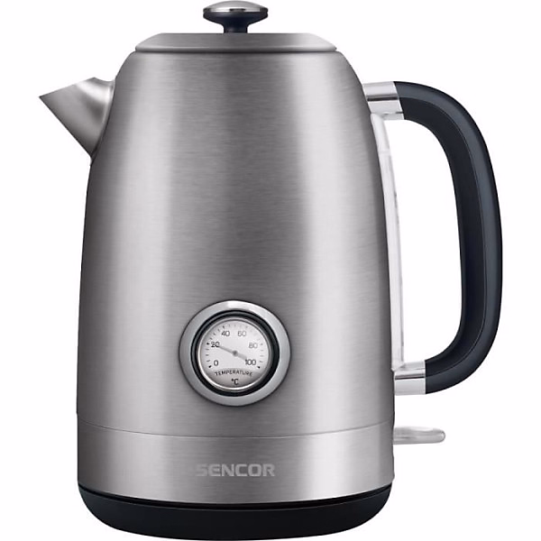Bouilloire Electrique – SENCOR, SWK1799SS, 1, 7L, 2200W, Inox avec thermometre a aiguille