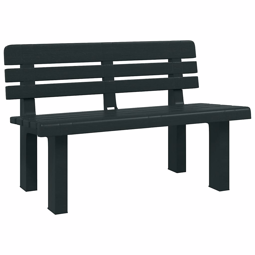 Banc de jardin vert 110 × 52 × 71 cm polypropylène vidaXL
