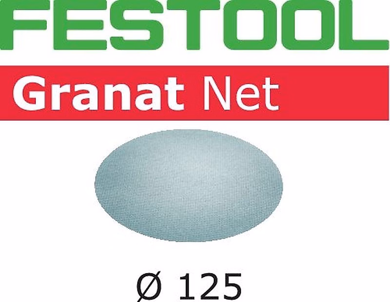 Abrasif maillé Granat Net STF D125 P120 – Boîte de 50, Diam. 125 mm