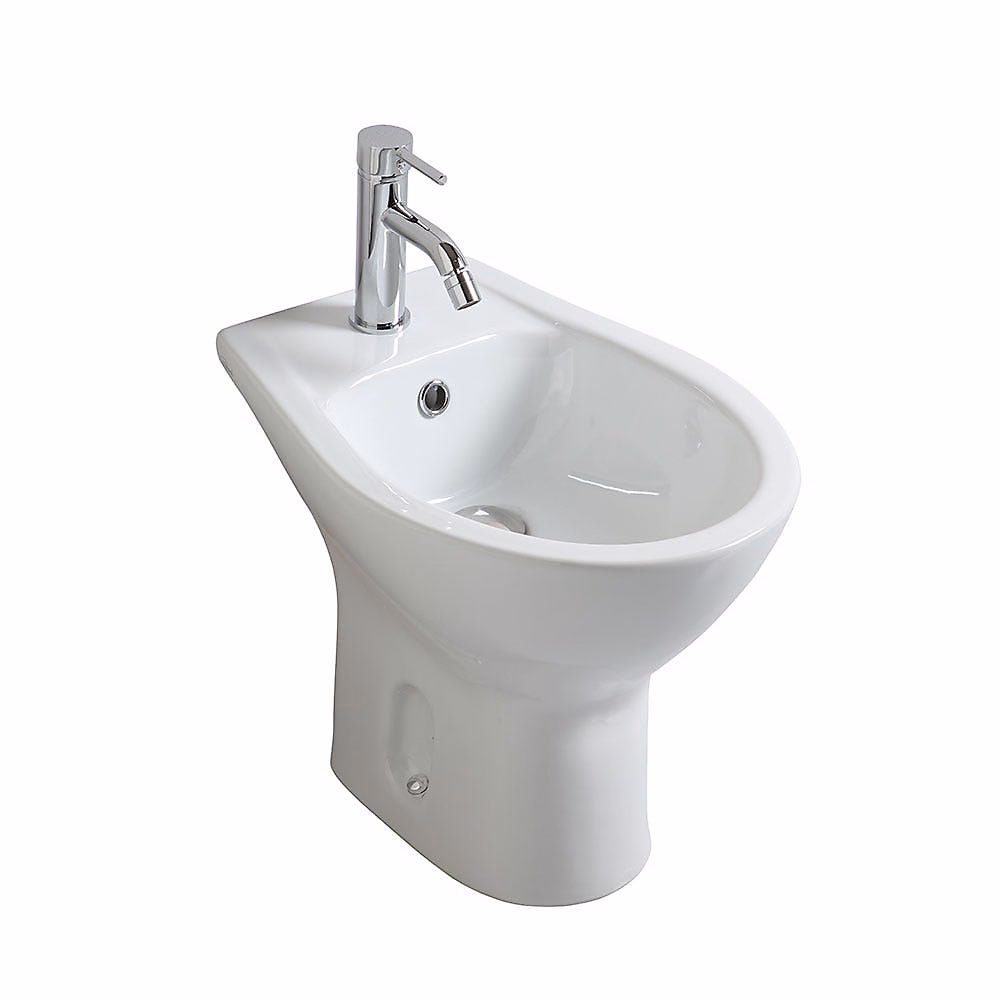 Bidet Traditionnel Avec Évacuation Au Sol En Céramique Blanche – Cipro