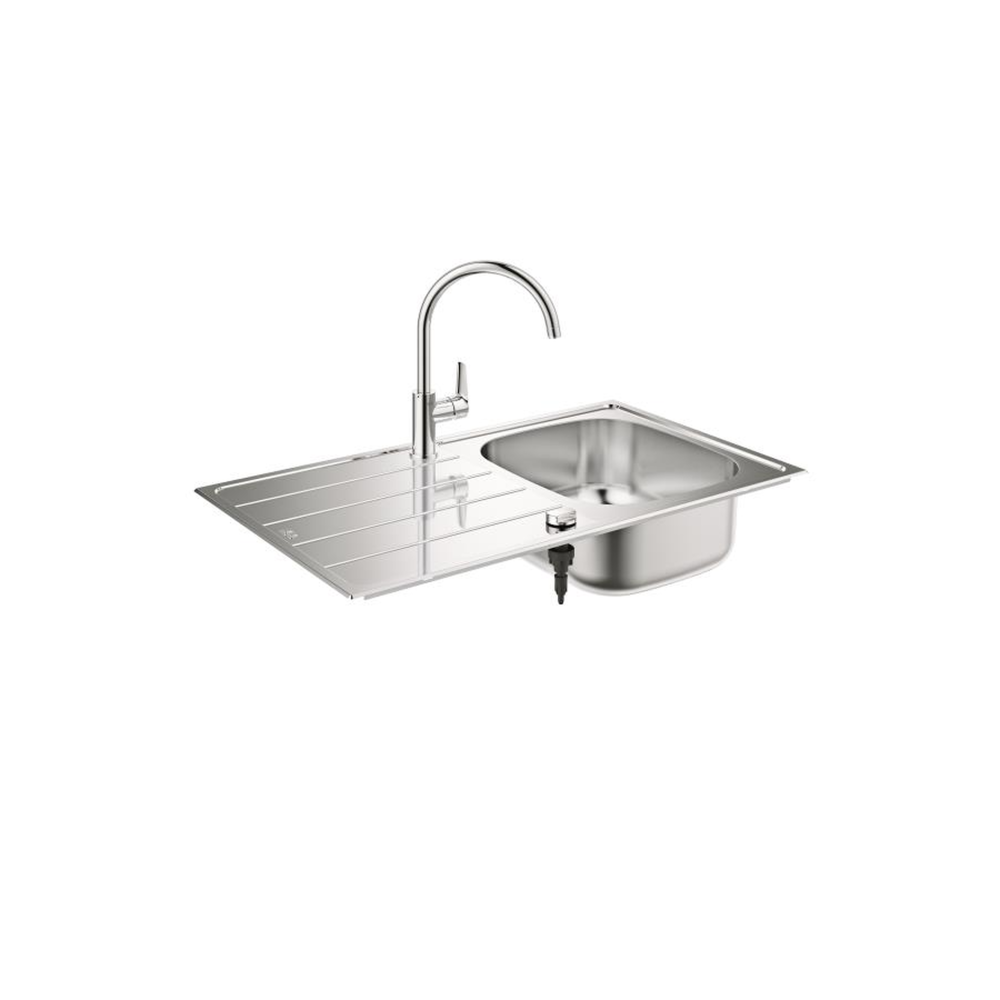 Grohe Pack évier inox + mitigeur chromé - 31562sd1