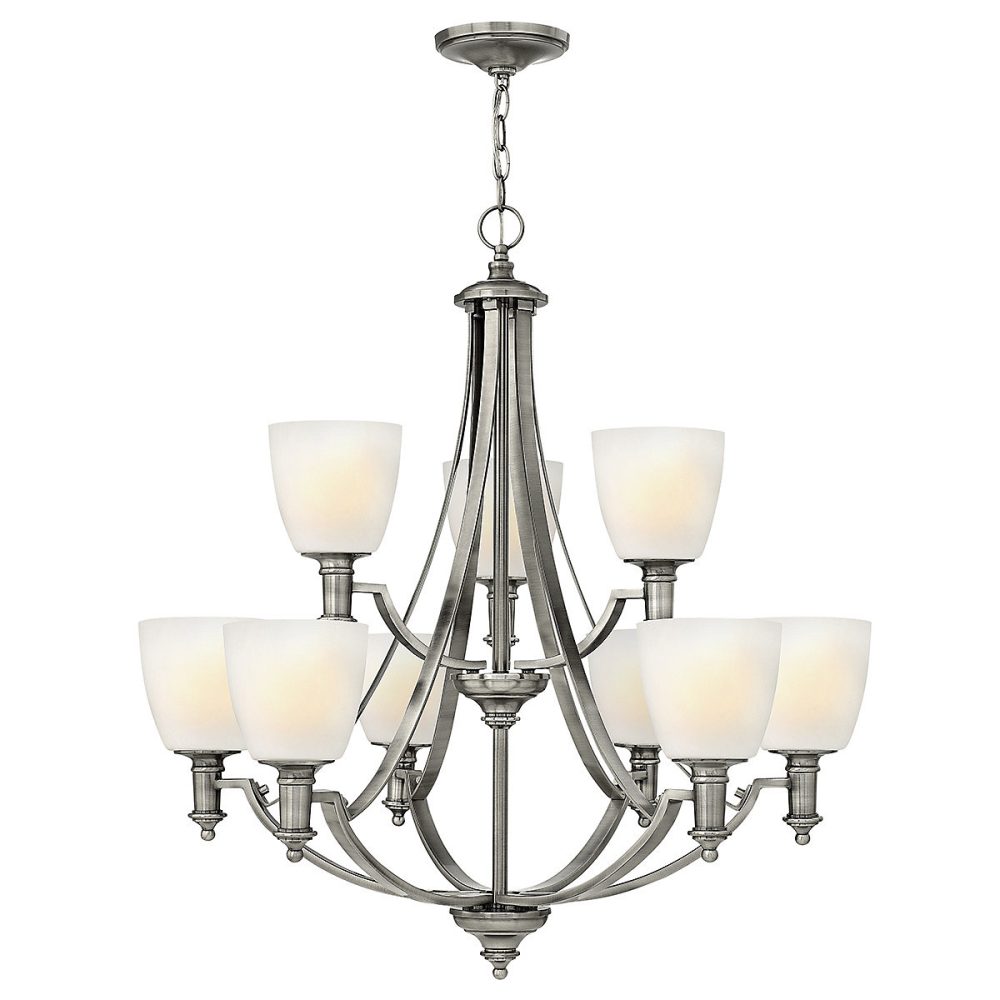 Elstead Truman – Lustre à 9 ampoules au fini nickel antique, E27