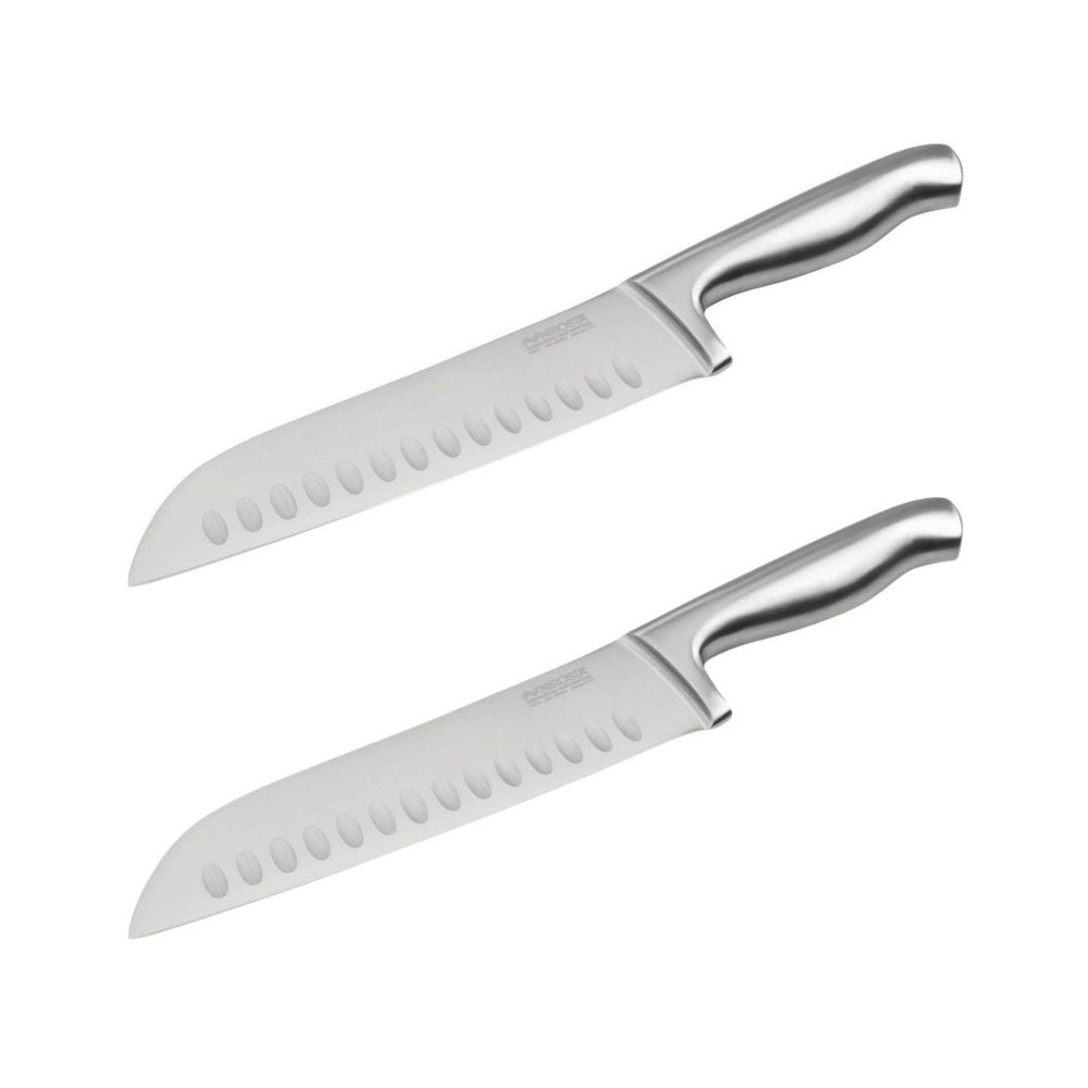 NIROSTA Ensemble de 2 couteaux de cuisine santoku lame de 18 cm nirosta star