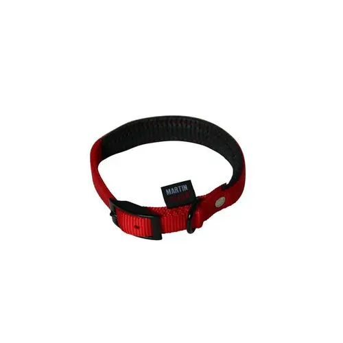 Jardin en douceur:Collier chien 55cm rouge confort 25mm