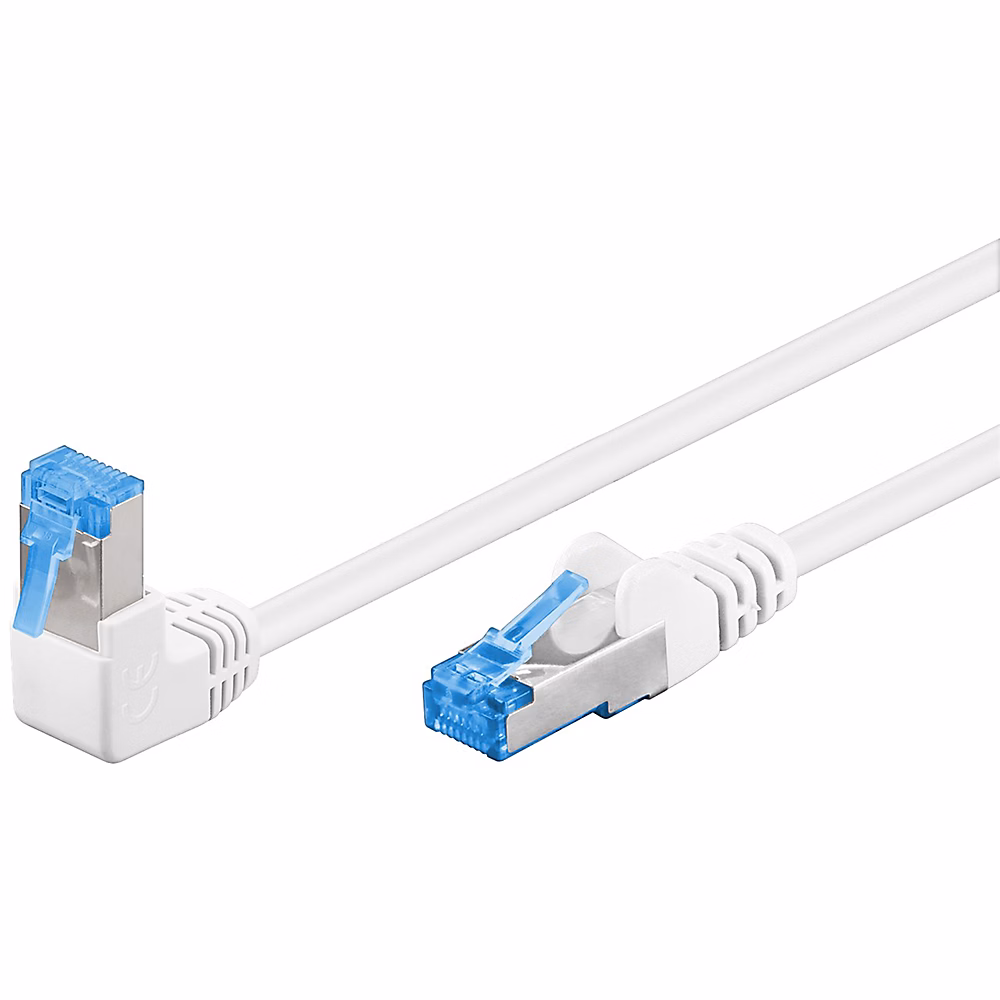 Réseau et téléphonie – Câble RJ45 Cat6a coudé surblindé 2m GOOBAY