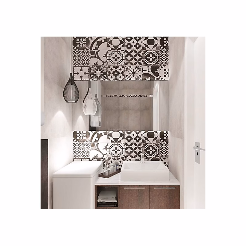 Carrelage sol / mur effet ciment 20 × 20 cm BERKANE NEGRO NASSAU