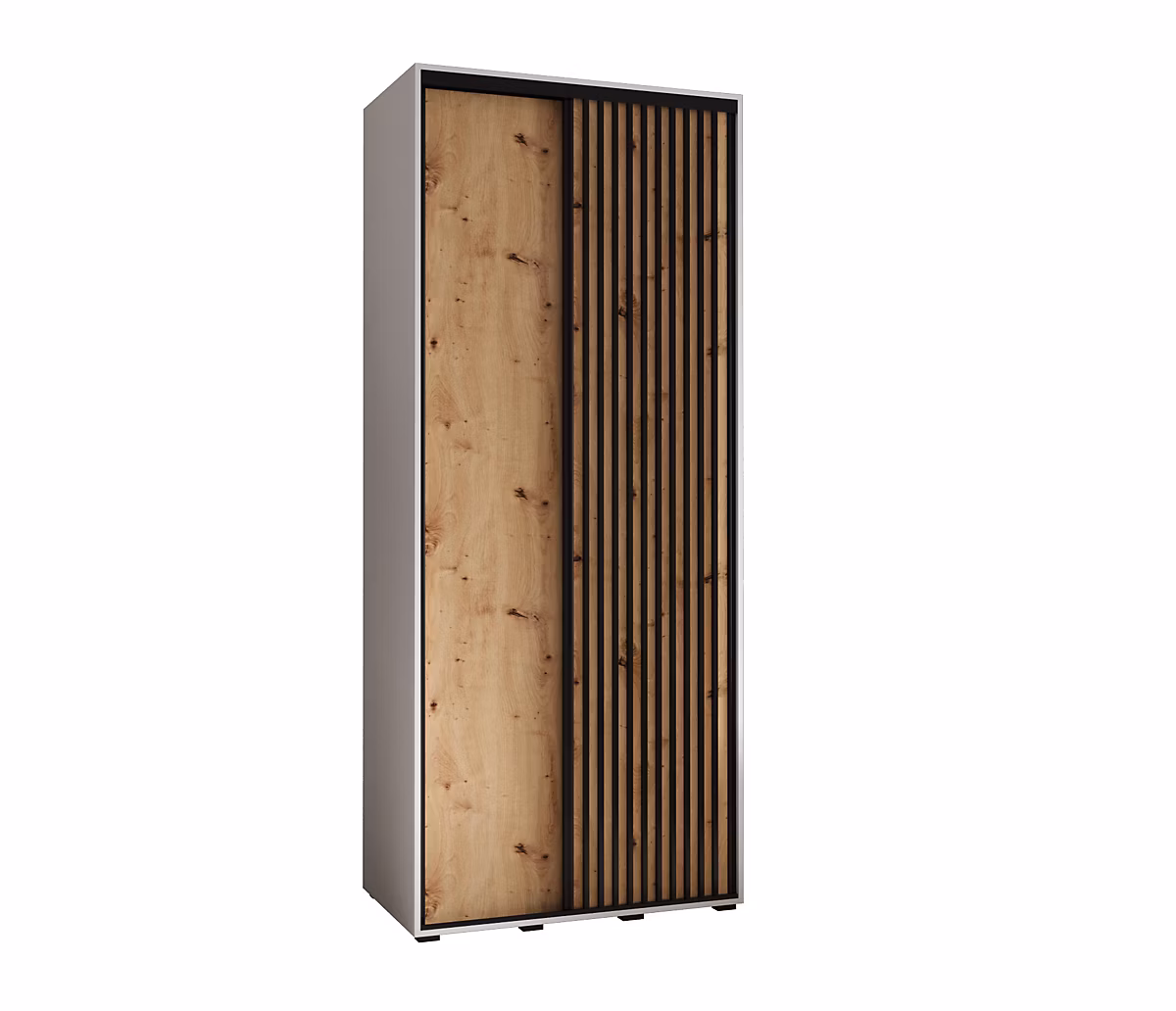 Armoire Sapporo 1 a portes coulissantes H. 205 – 2 x L. 120 x P. 60 2 portes