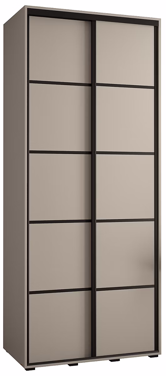 Armoire Dakota 4 a portes coulissantes 100/45/235 – 2 portes