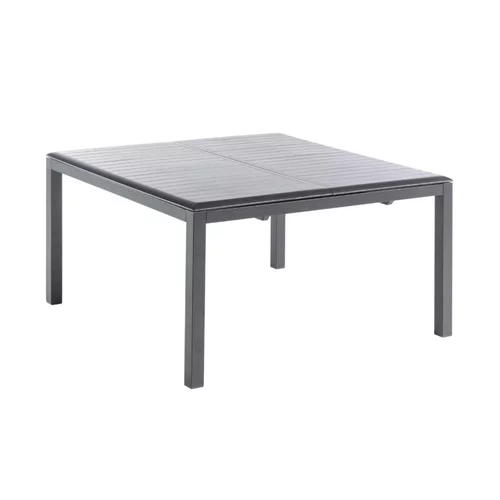 Sélection pour le jardin:Table coloris noir en aluminium Caméline II Proloisirs - 140 x 140 x 200 cm