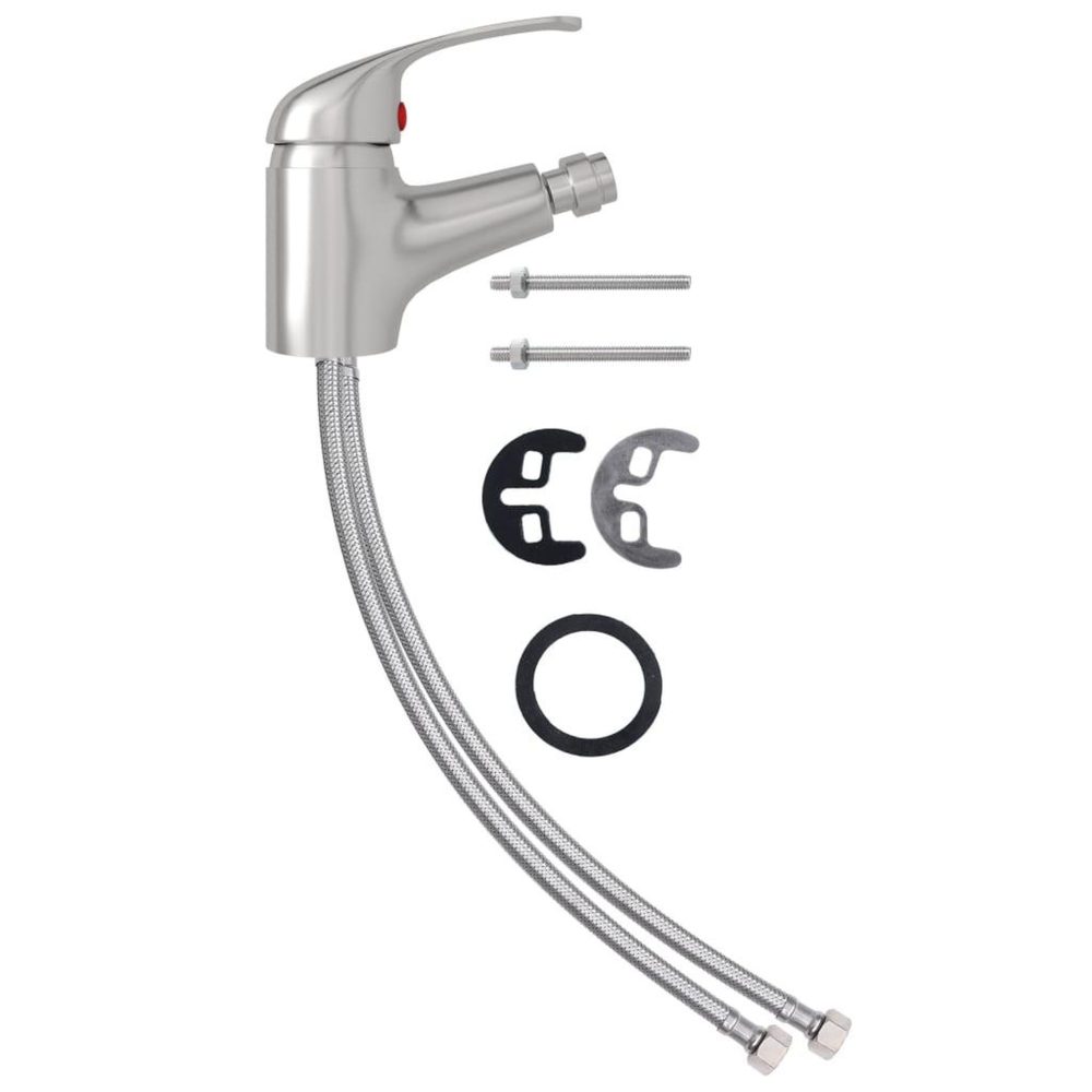 VIDAXL Mitigeur de bidet de salle de bain argente 13x12 cm