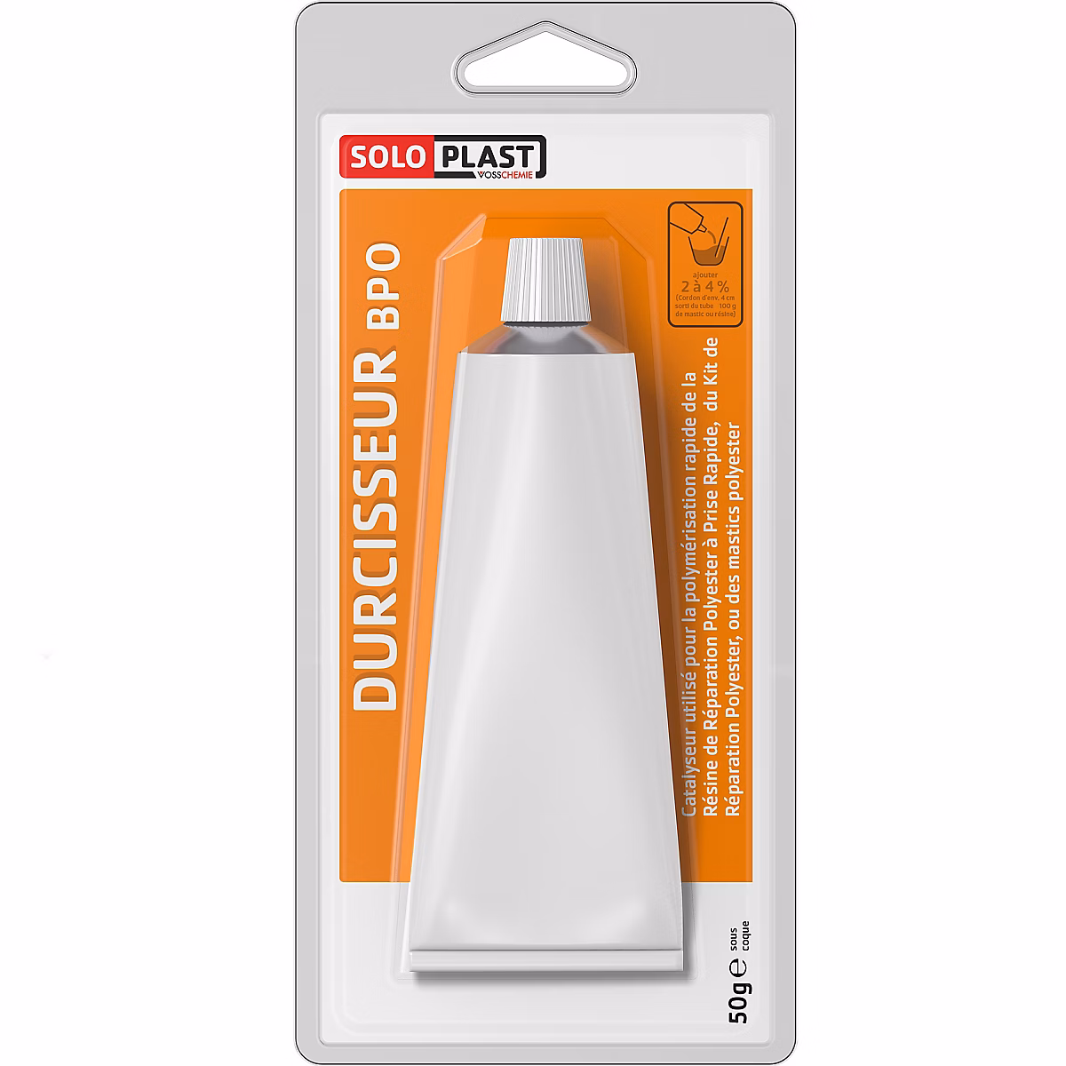 Mastic, cartouche joint et silicone – Durcisseur BPO SoloPlast VossChemie 50 g