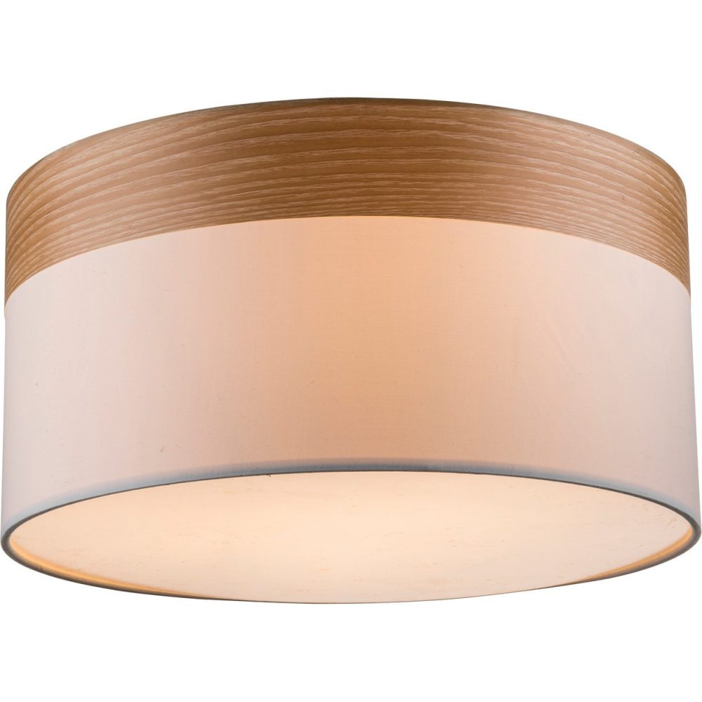 Globo Chipsy Plafonnier cylindrique nickel mat 3x E27