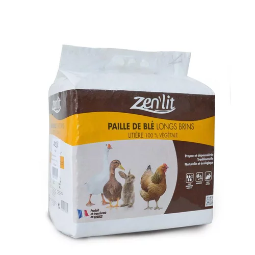 Style nature:Paille de blé en brin long en sac de 6 kg
