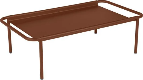 Votre allié à l’extérieur:Table basse Coolside coloris ocre rouge en acier Fermob - 115 x 63 cm