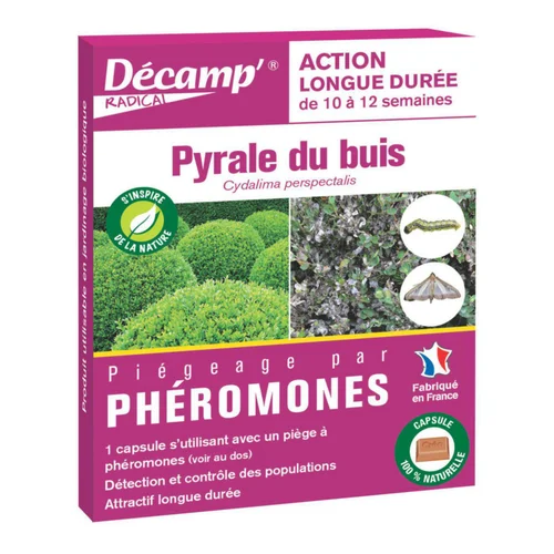 Jardin et plaisir：Phéromone pyrale du buis 3 mois - 1 capsule