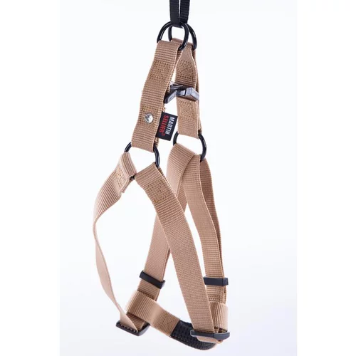 Pour embellir vos extérieurs:Harnais baudrier réglable beige pour chien - 4x90/110 cm