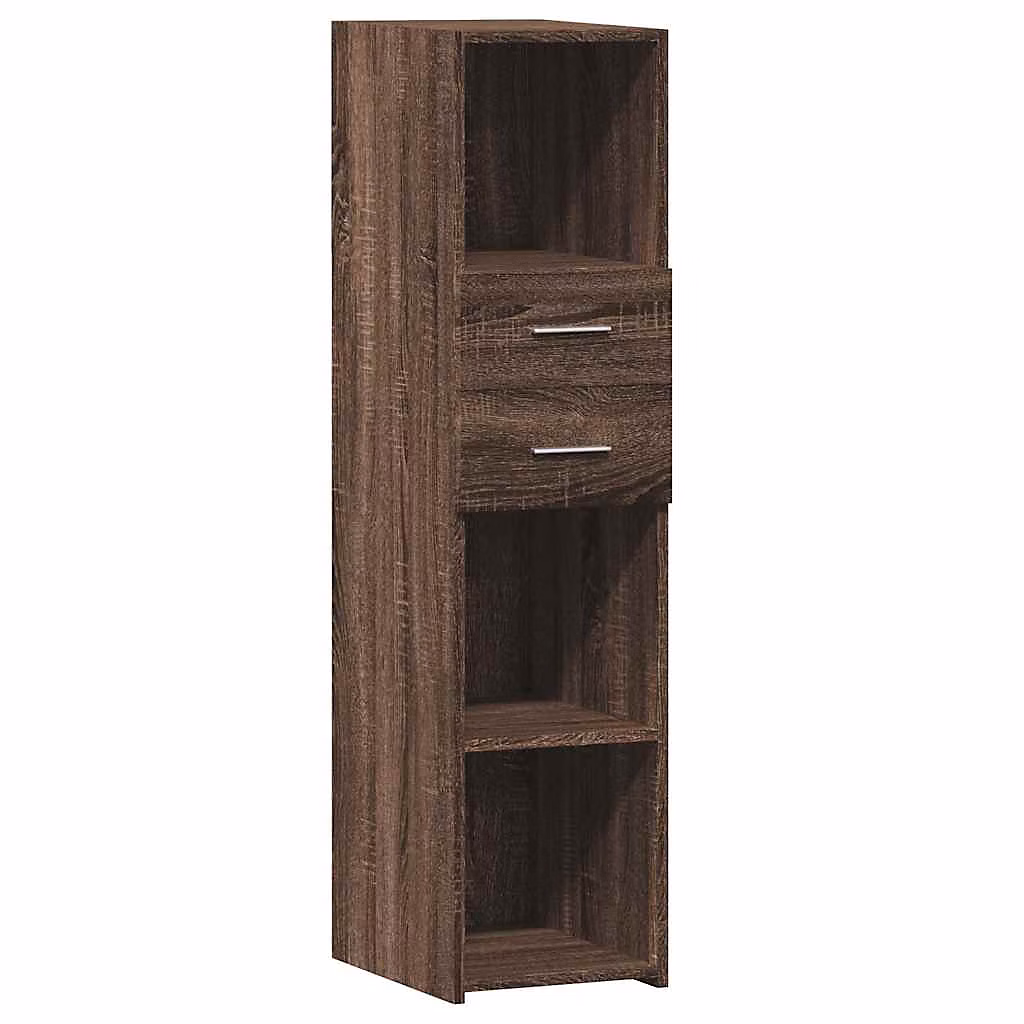 Buffet haut chêne marron 30x42 – 5 × 124 cm bois d'ingénierie vidaXL