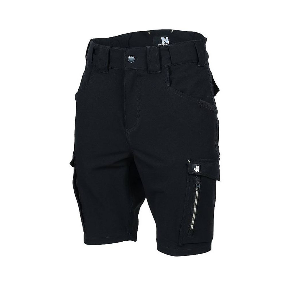 Bermuda de Travail Stan – Taille 42, Noir, Résistant et Confortable, D-Work
