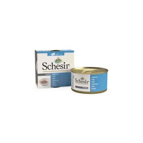 Utile pour l’extérieur：Aliment pour chat en boite Schesir Thon en gelée - 85 g