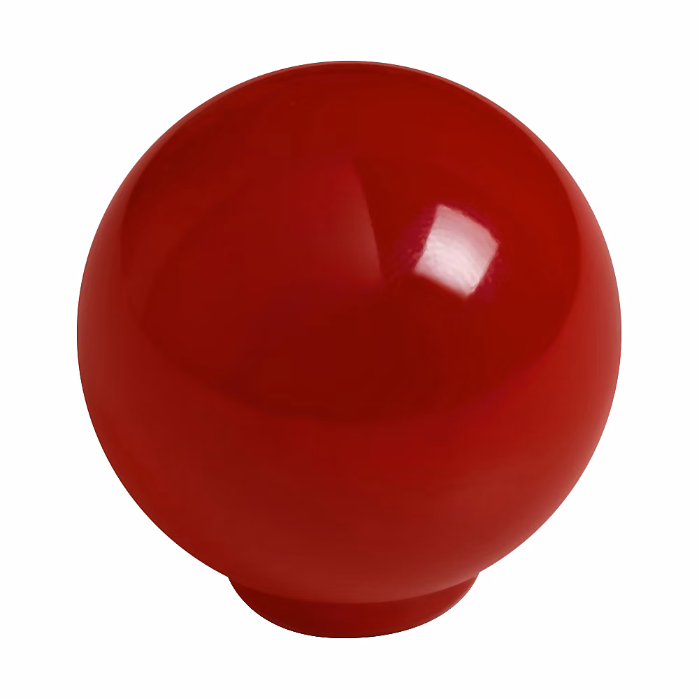Bouton de meuble boule abs diamètre 34 mm rouge brillant lot de 50 piéces – Réf. AQJKIOEGZ3301361359